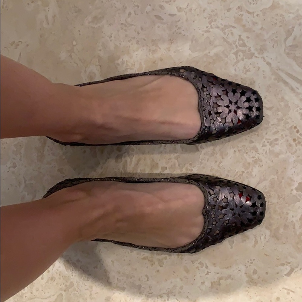 Jimmy Choo perforated star flats